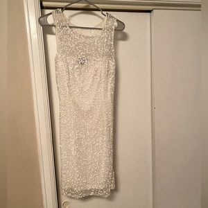 White Sequin Dress